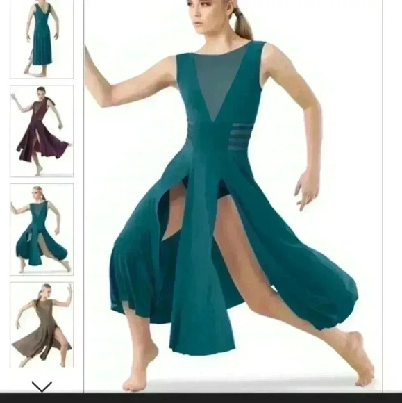 10386 weissman lyrical costume-teal - Picture 1 of 4